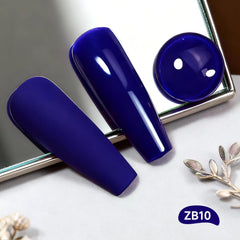OpenLive blue nail polish brush applying smooth, even coats