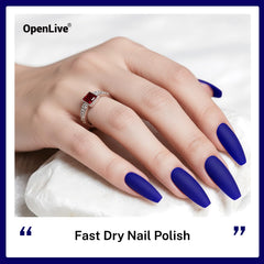 OpenLive polish delivers high-gloss shine and deep color.