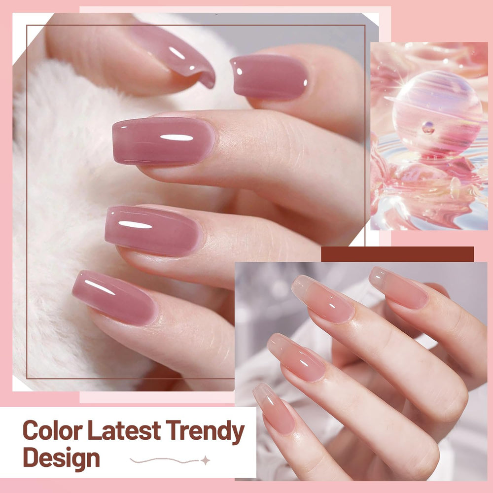 OpenLive Esmalte Jelly Nude Brillo: efecto brillante que completa cualquier estilo.