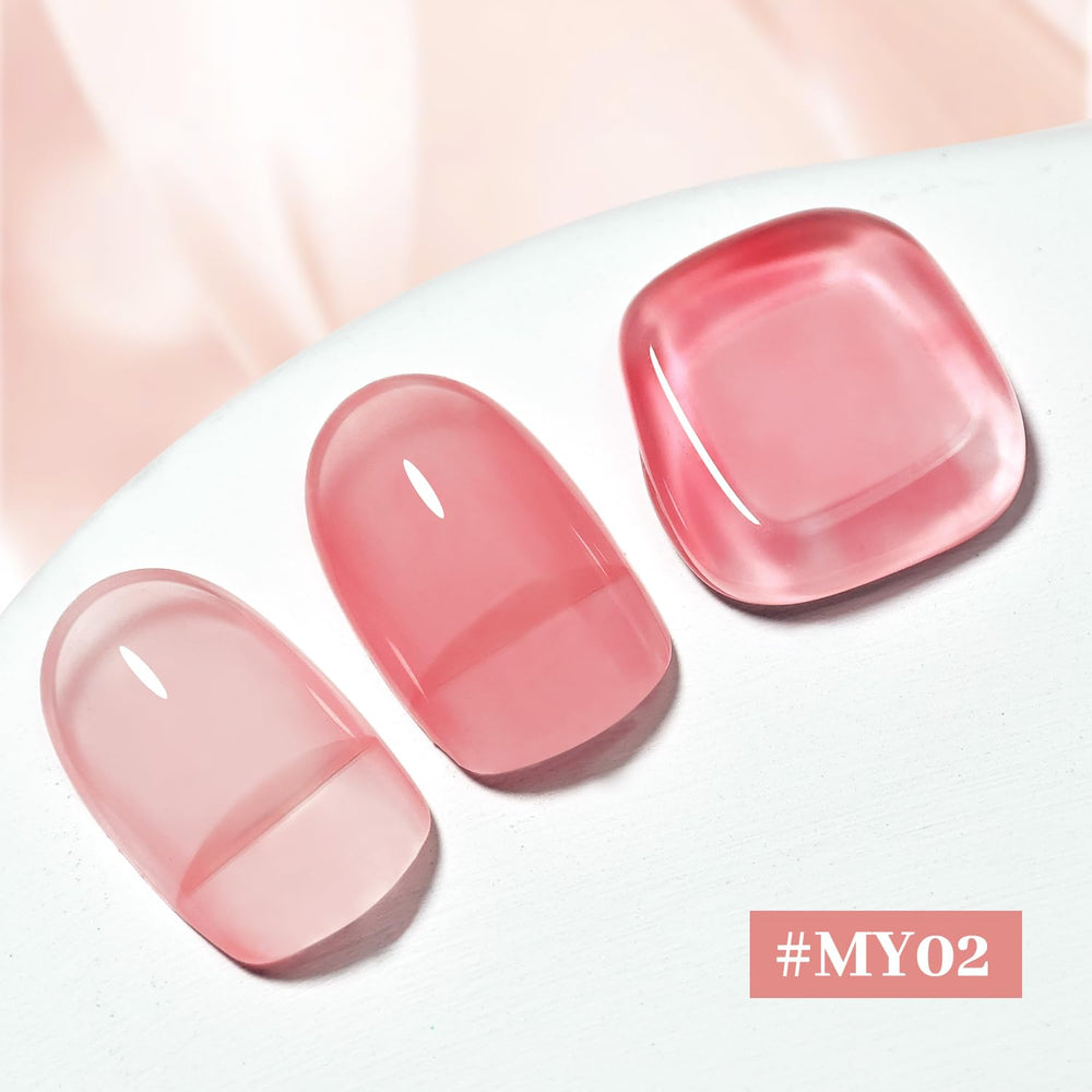 OpenLive esmalte jelly pink pincel aplicación suave y uniforme.