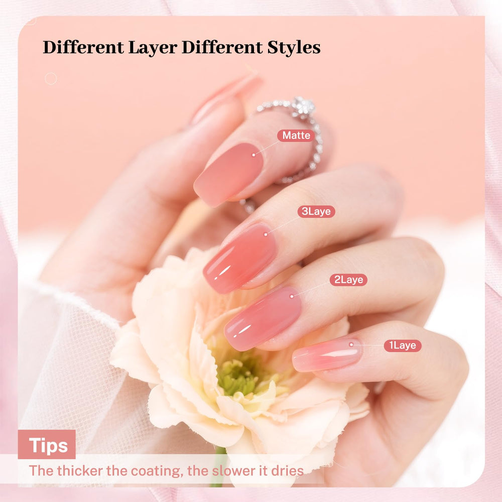 OpenLive esmalte jelly pink uñas con acabado brillante y duradero.