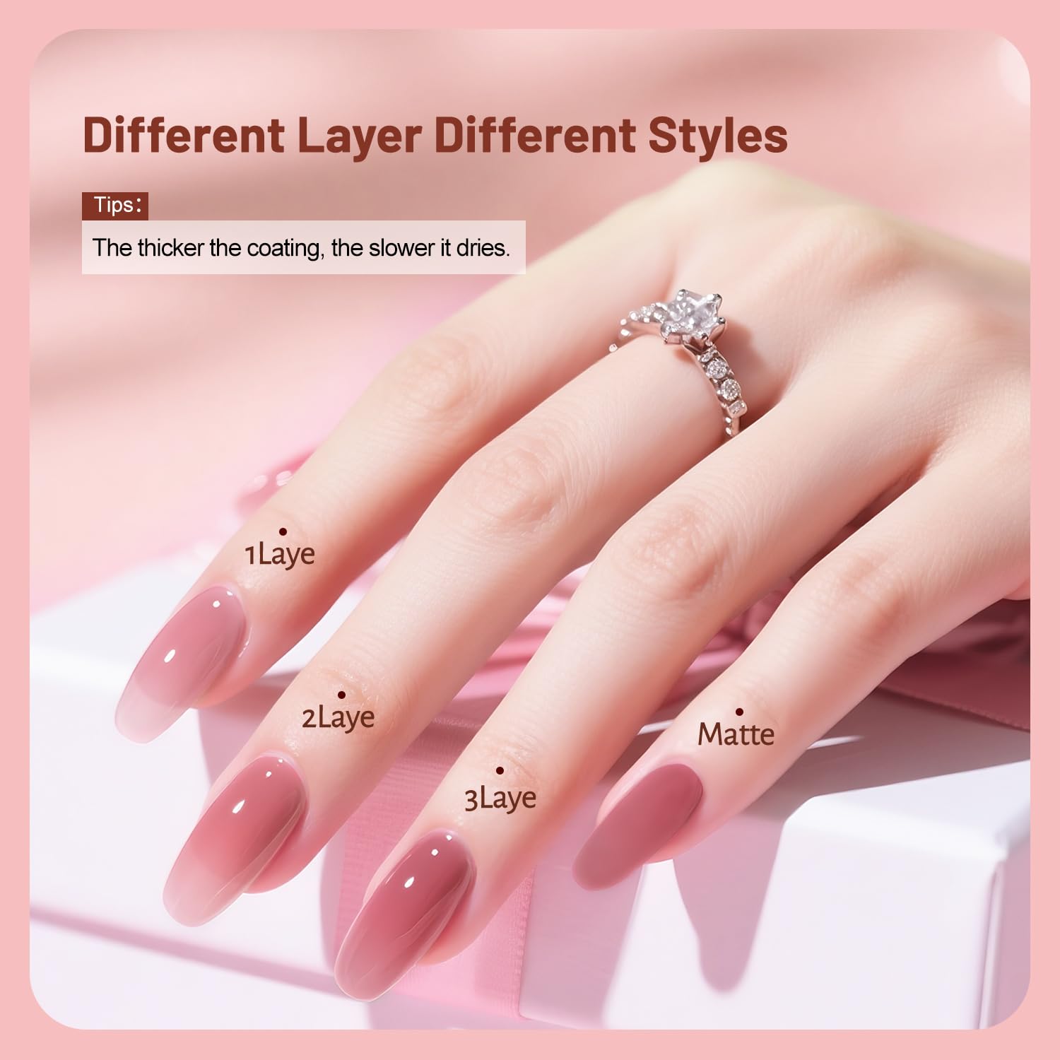 OpenLive Esmalte Jelly Rosa Palido: acabado jelly ligero para uñas sutiles y modernas.