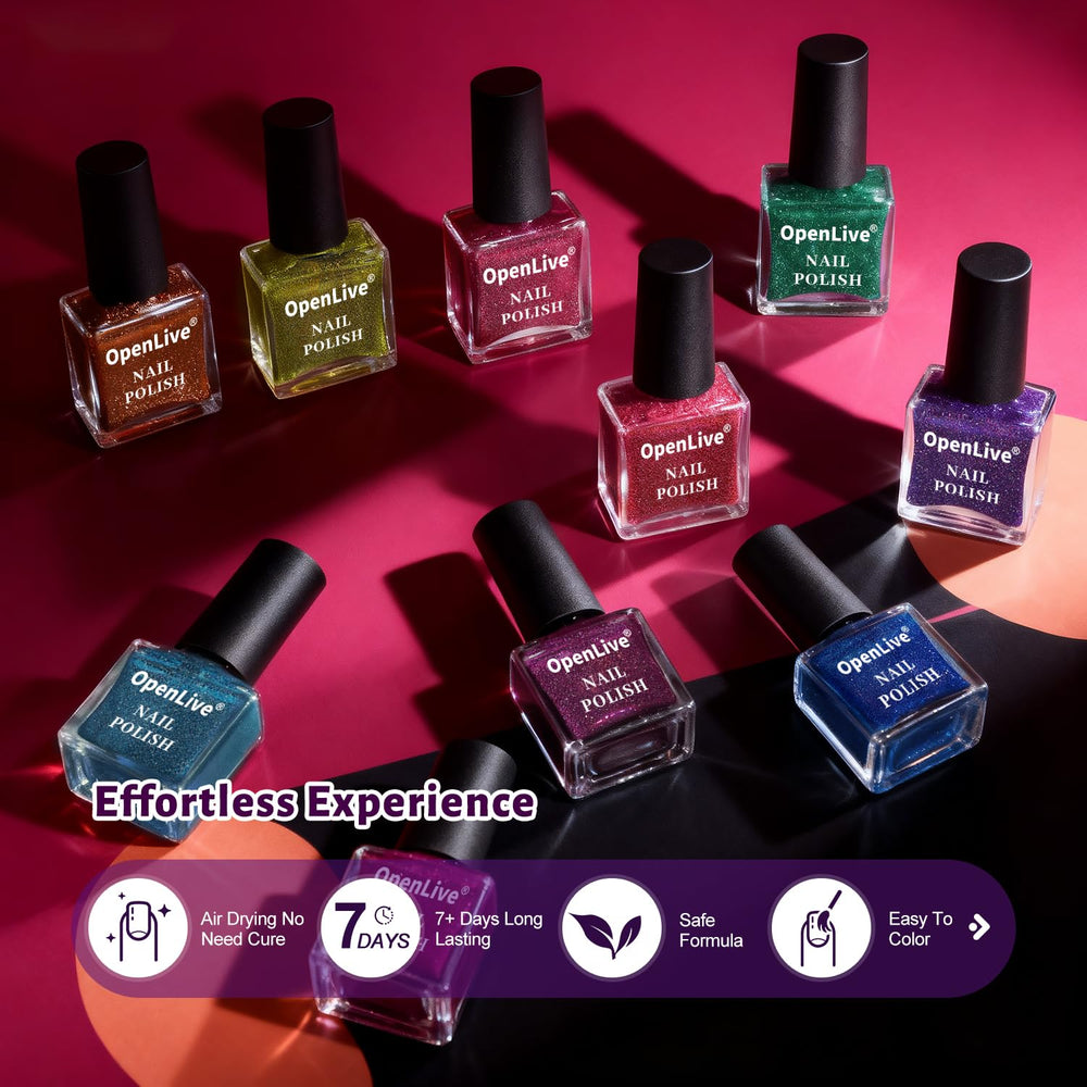 OpenLive Esmalte Reflectante Secado al aire en minutos sin lámpara
