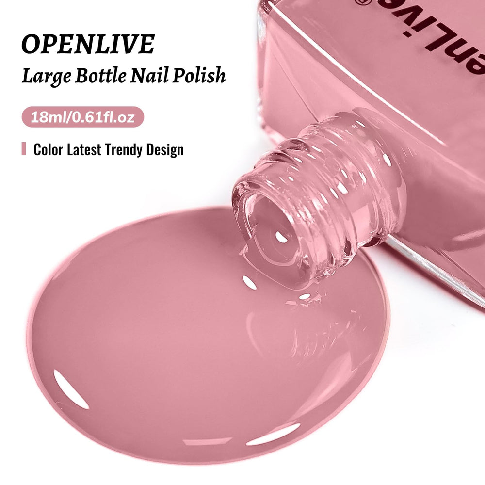 OpenLive gift-ready packaging with dusty rose polish for gifting.
