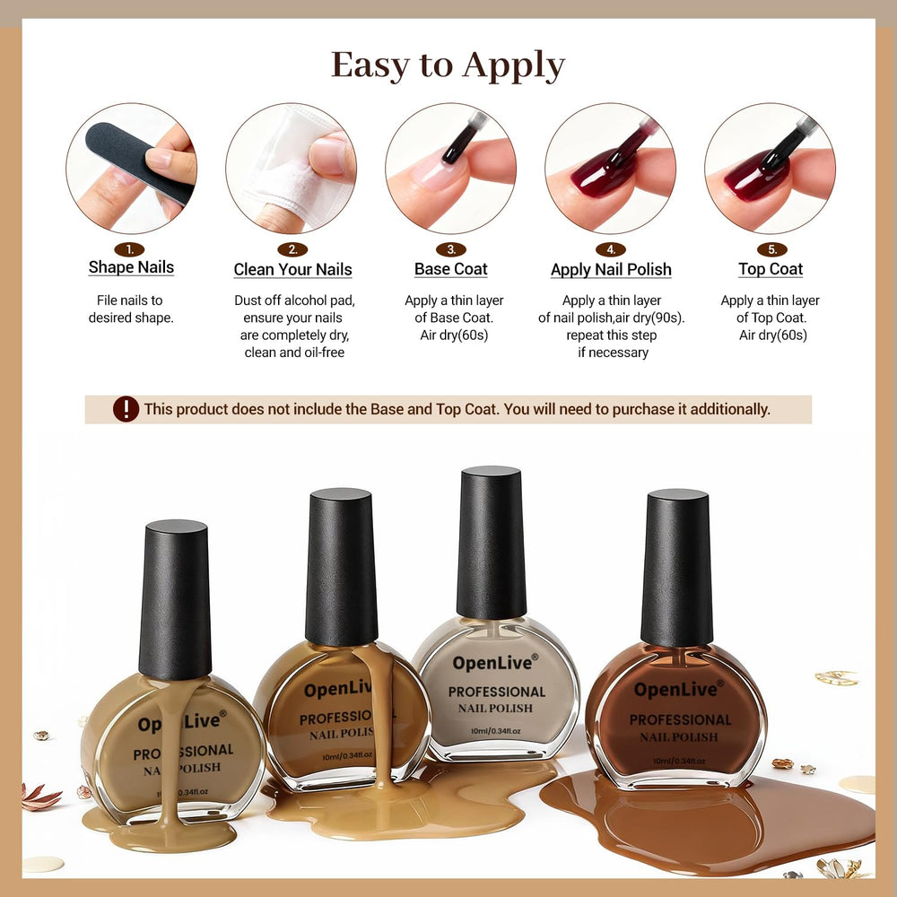 OpenLive gift-ready nail polish set for women and girls