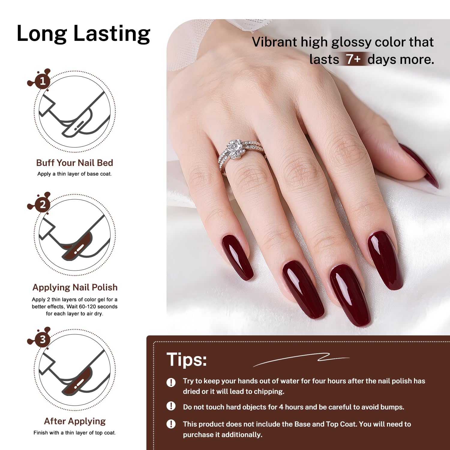 OpenLive lacquer delivering a high-gloss shine with proper care.