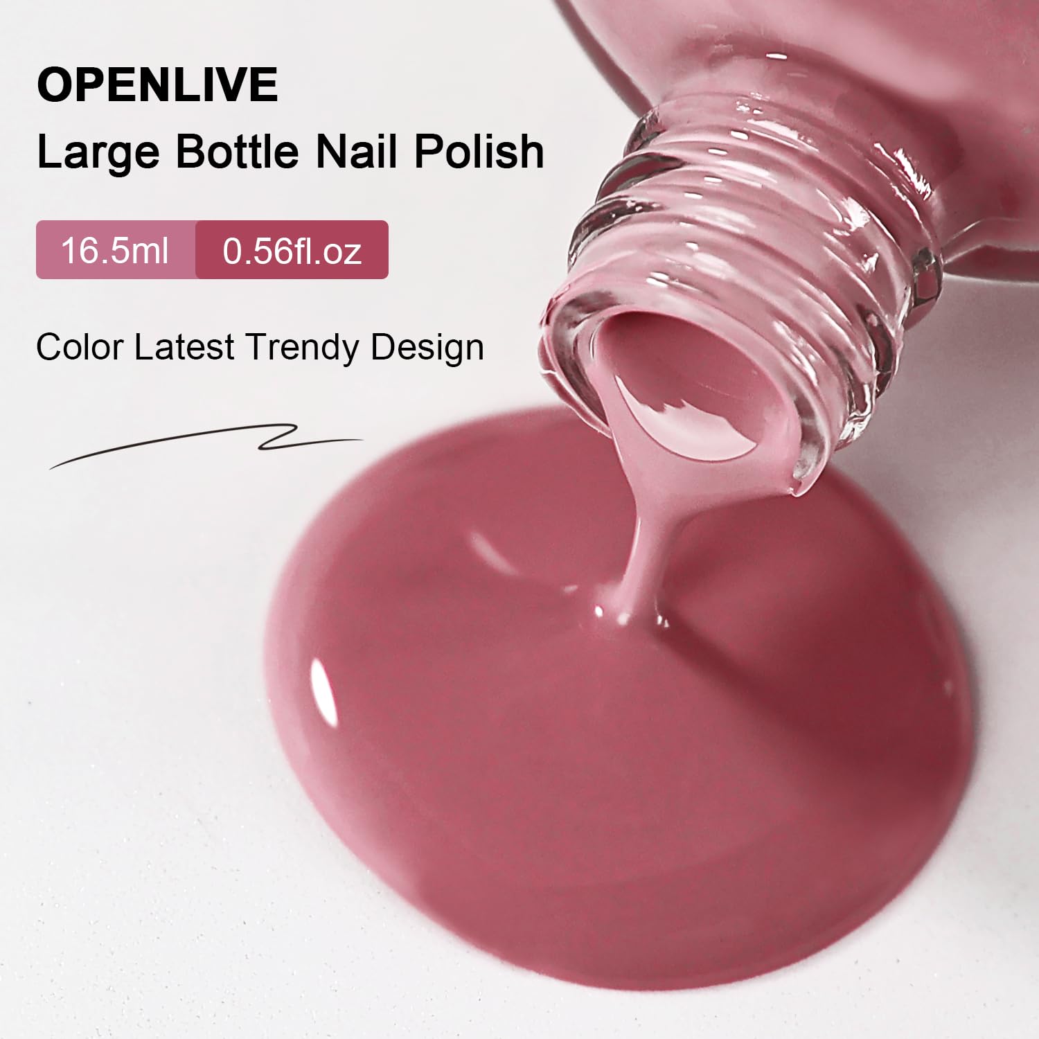 OpenLive home manicure setup with clean tools and chic shade.