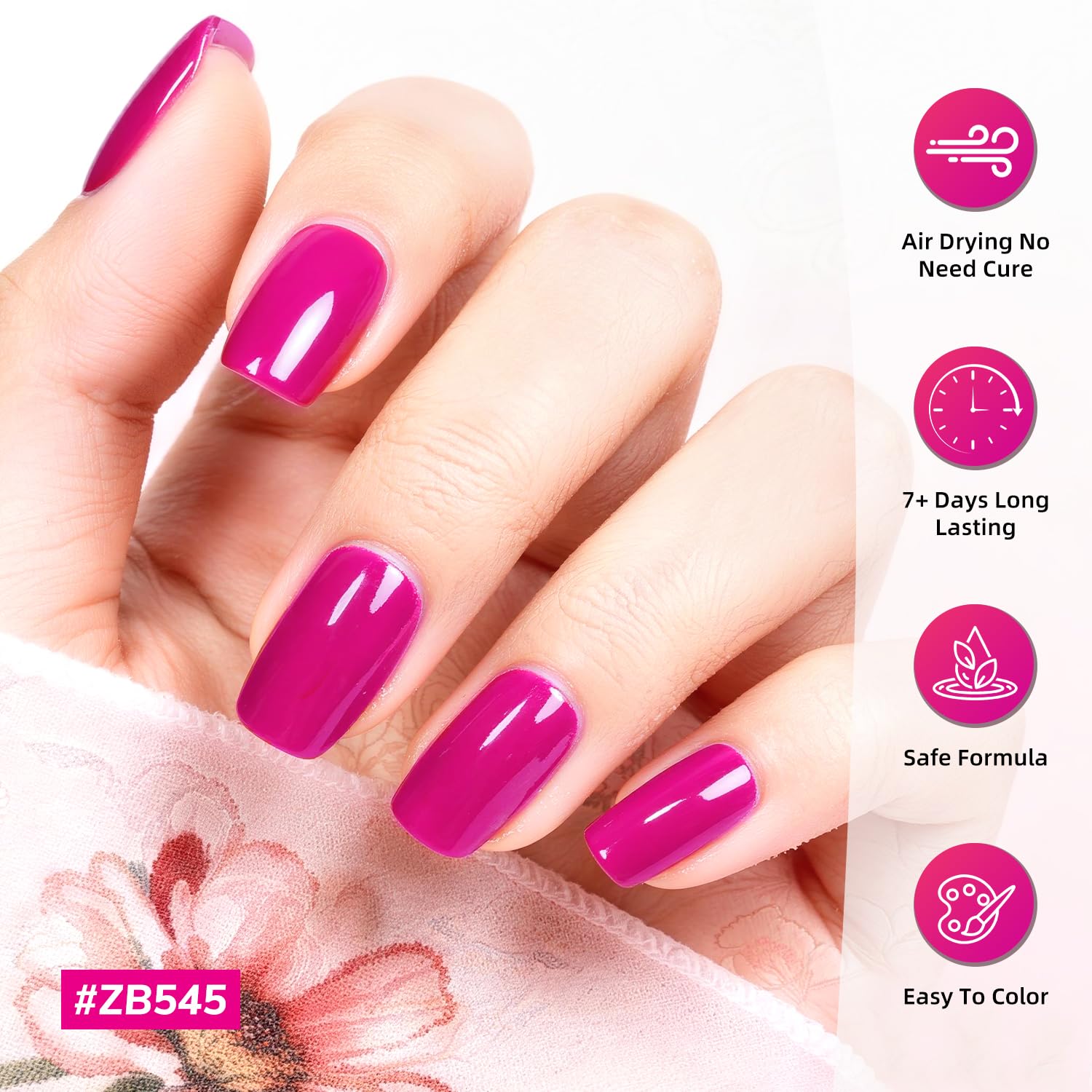 Long-lasting anti-removal OpenLive polish keeps nails fresh.
