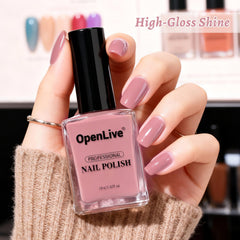 OpenLive long-lasting polish delivers high gloss shine.