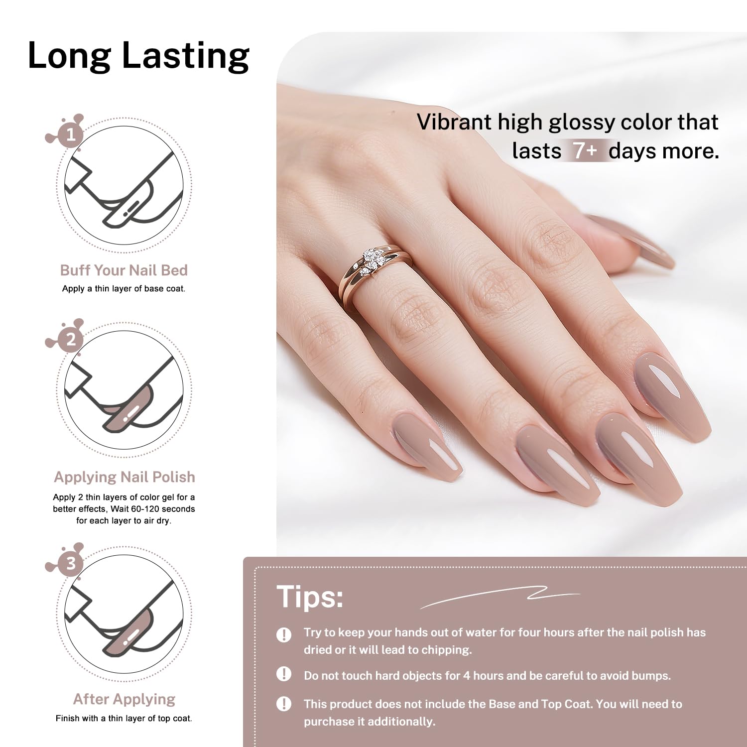 OpenLive minimalist French nails look with this versatile base polish.