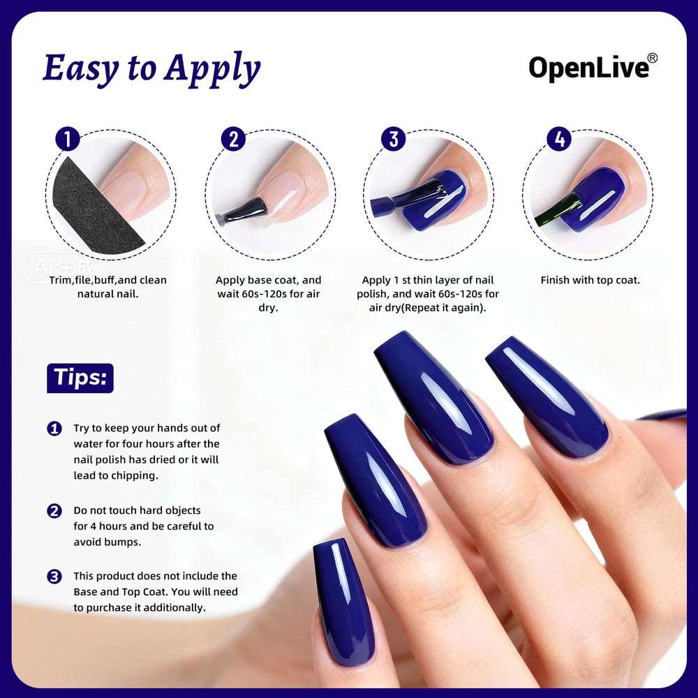 OpenLive minimalist manicure base suitable for French tips