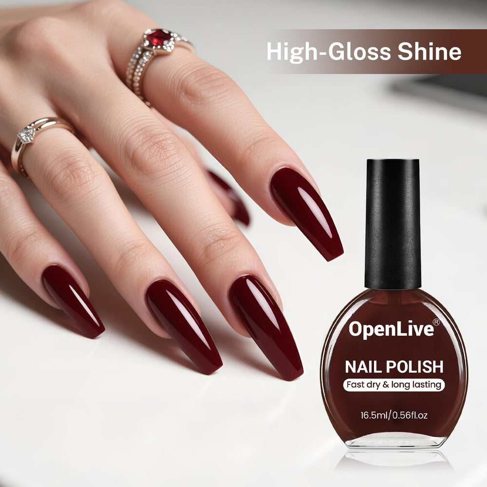 OpenLive base for nail art enables easy layering and creative designs.