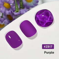 OpenLive brush-stroke close-up showing smooth, even purple application