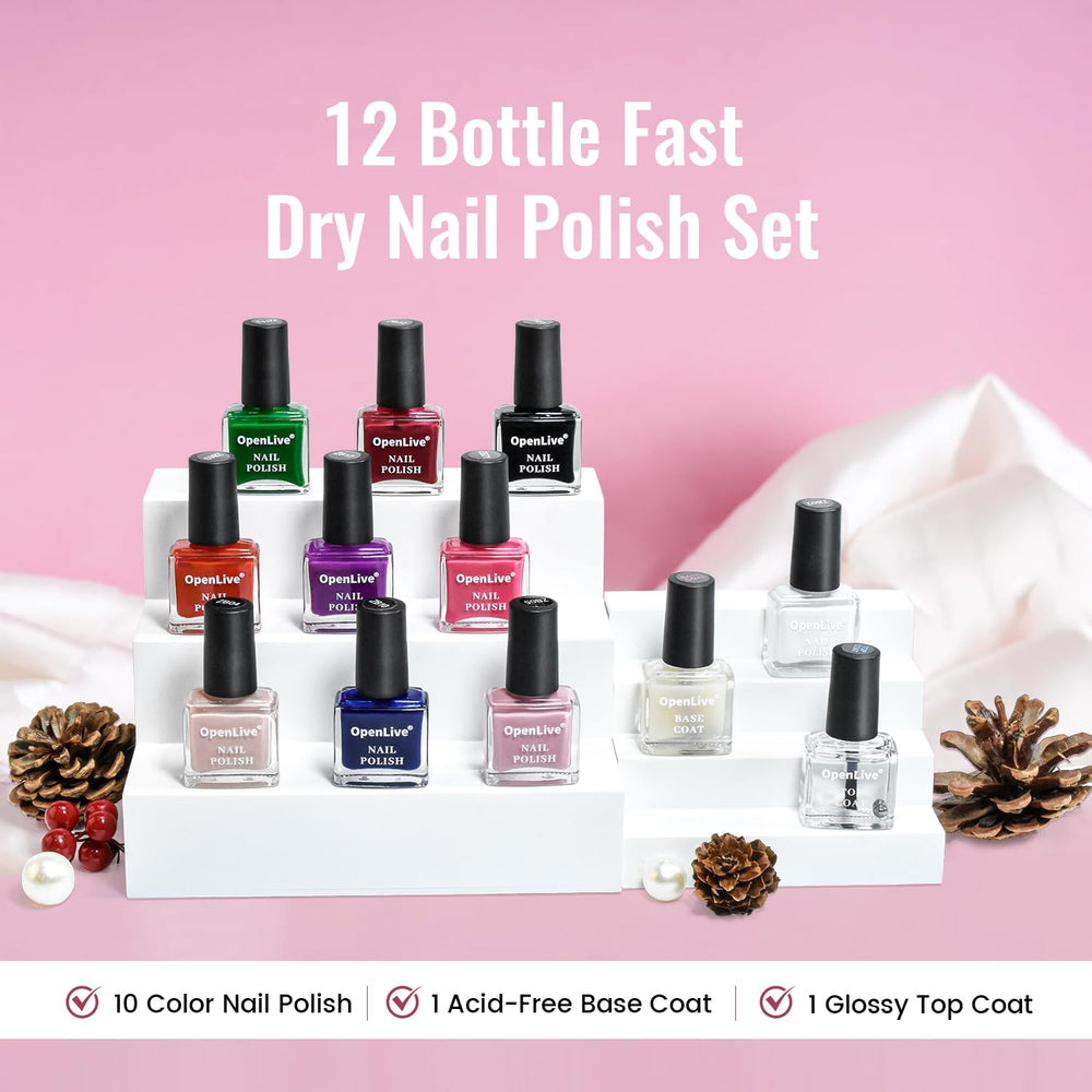 OpenLive color array of polishes for a diverse range of looks.