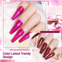 OpenLive deep purple glitter shade for a statement manicure.