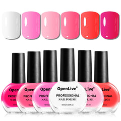 OpenLive red bottle nail polish for bold everyday color and shine.