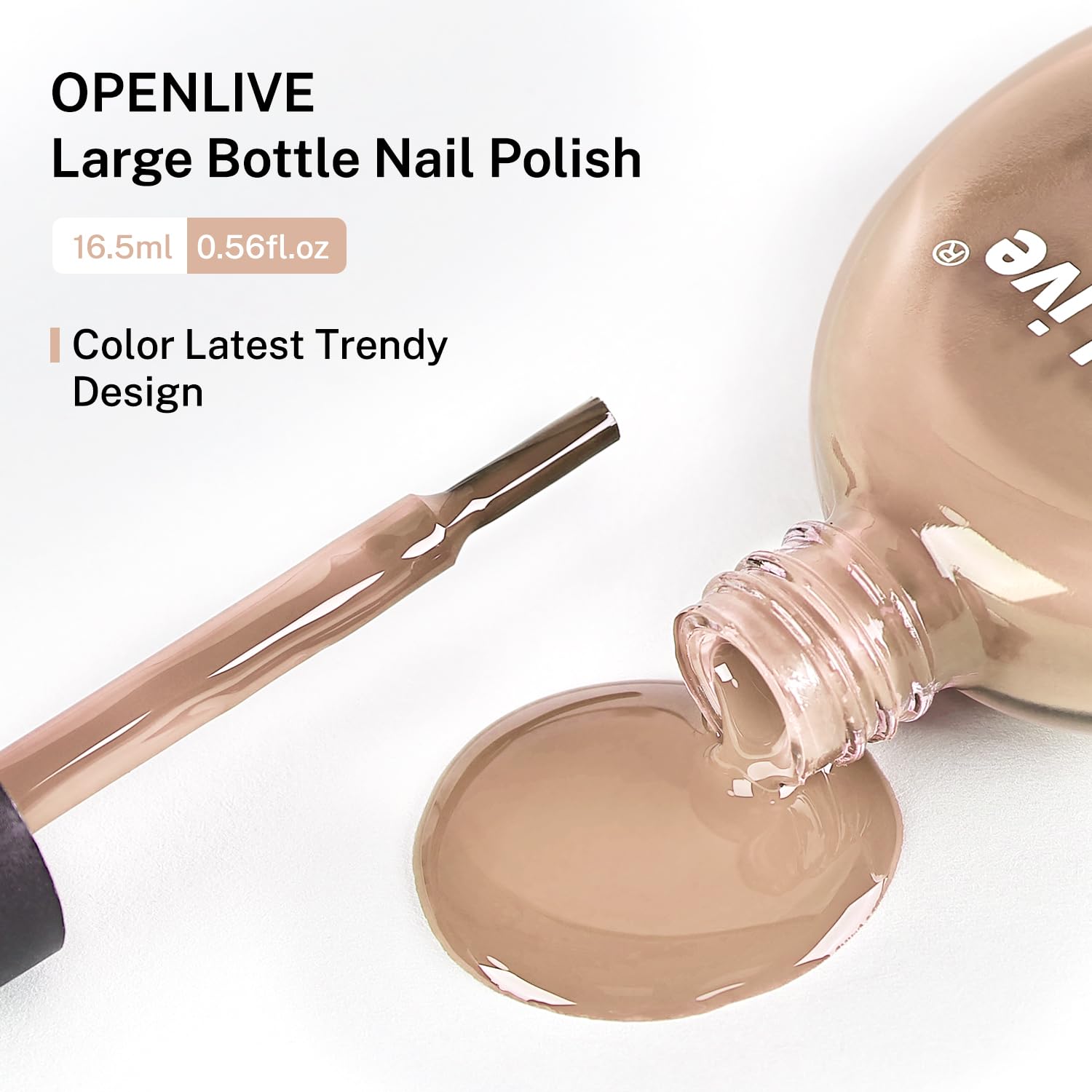 OpenLive Nude Pink Nail Polish gift-ready packaging ideal for gifting.