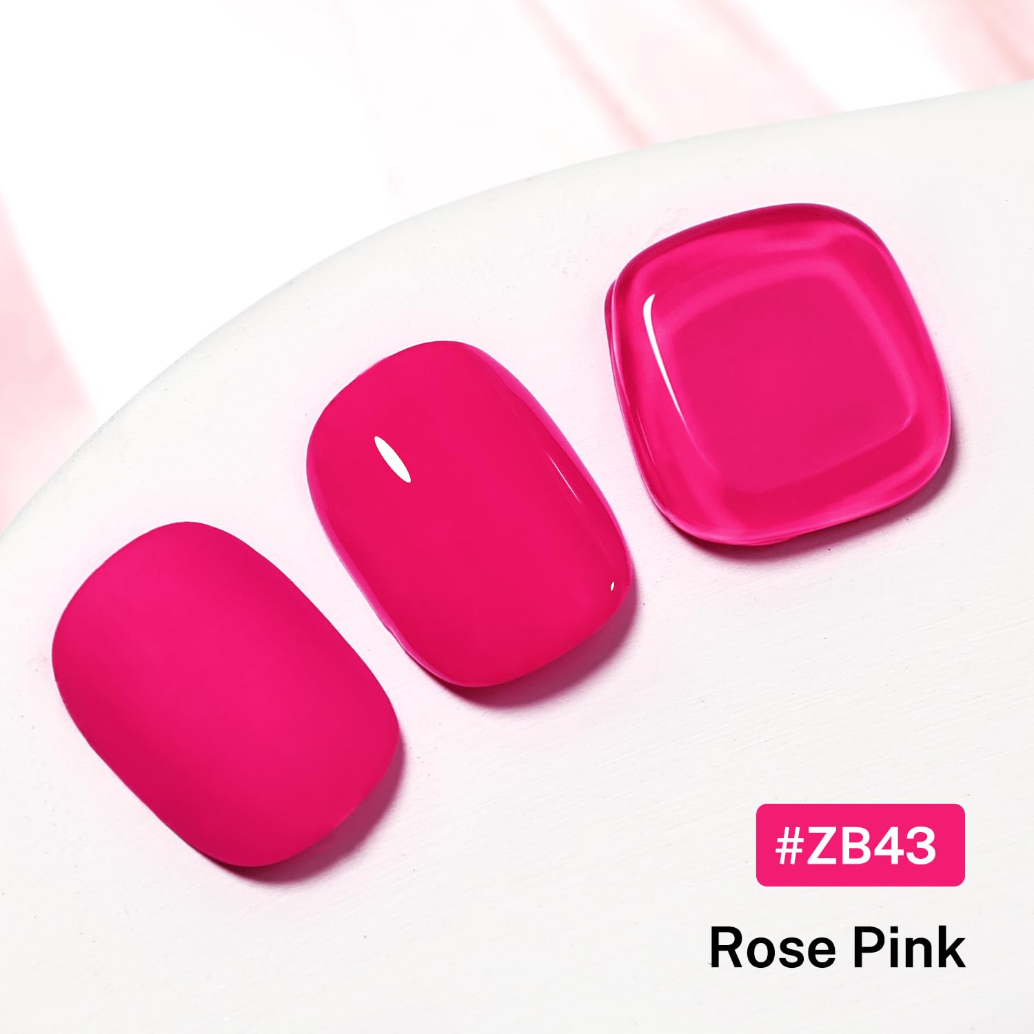 OpenLive rose pink polish brush applying color on nails
