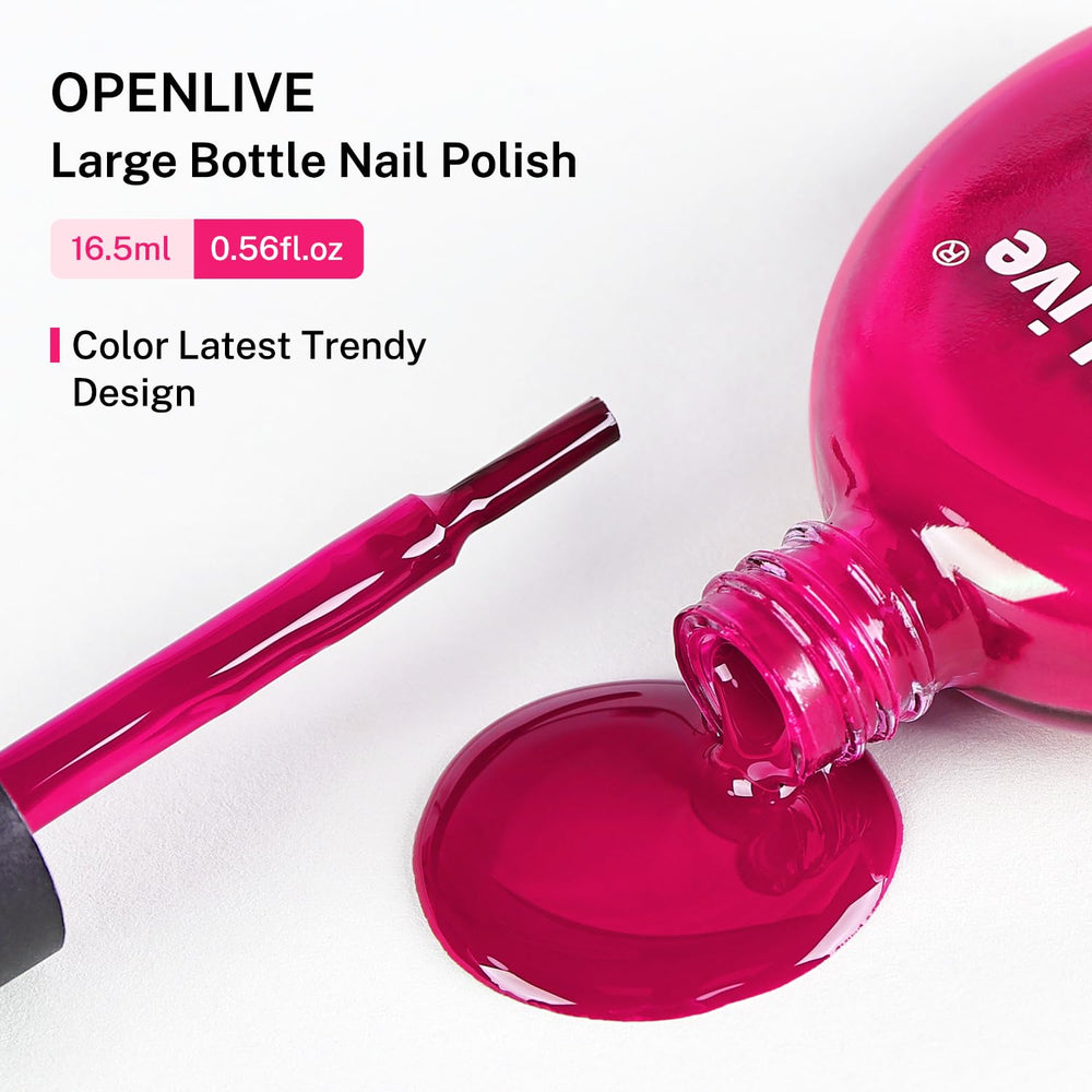OpenLive rose pink nail polish daylight swatch showing true color