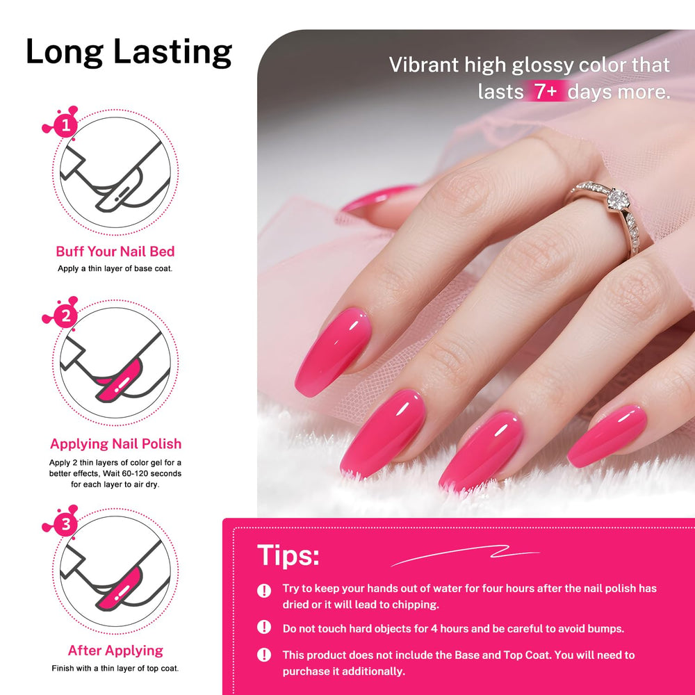 OpenLive rose pink nail polish travel bottle for on-the-go touch-ups