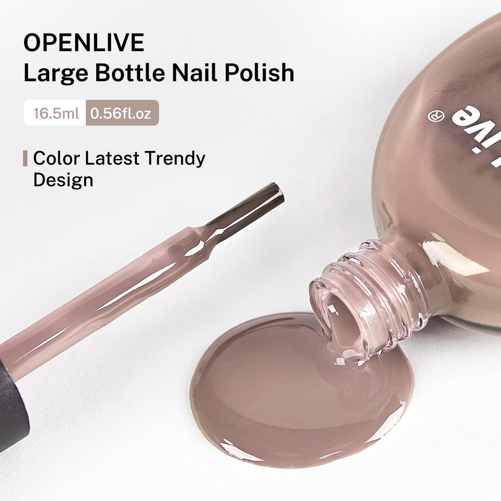 OpenLive travel-friendly nail polish bottle is compact for on-the-go use and gifting.