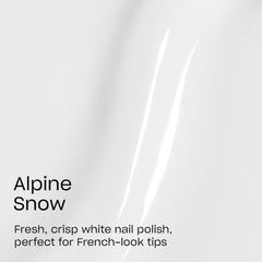 OPI Alpine Snow con brocha amplia profesional para cobertura uniforme