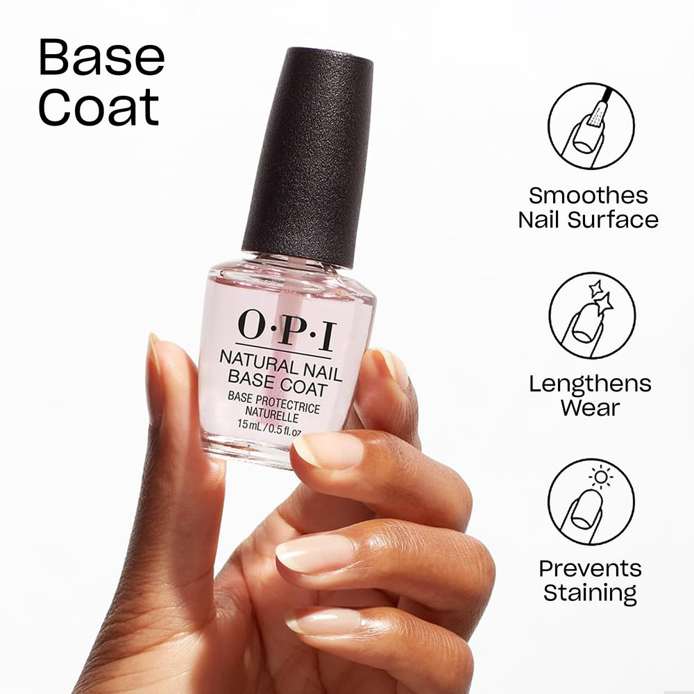 OPI Base natural para uñas con cobertura suave sin vetas