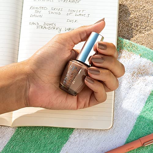 OPI Bonfire Serenade presentación de producto para colección Malibu.