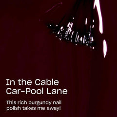 OPI Cable Car-Pool Lane, aplicación con brocha ancha para cobertura suave