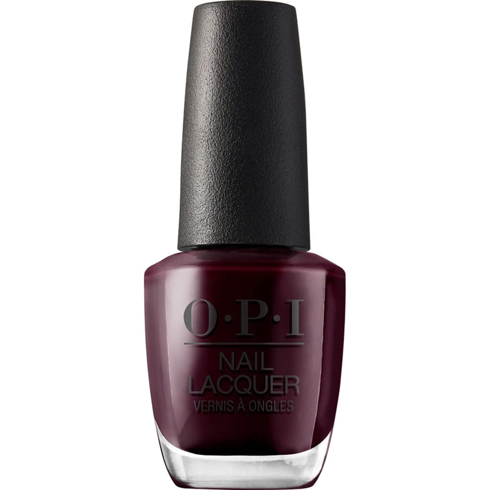 OPI Cable Car-Pool Lane, botella de esmalte morado oscuro para uñas elegantes