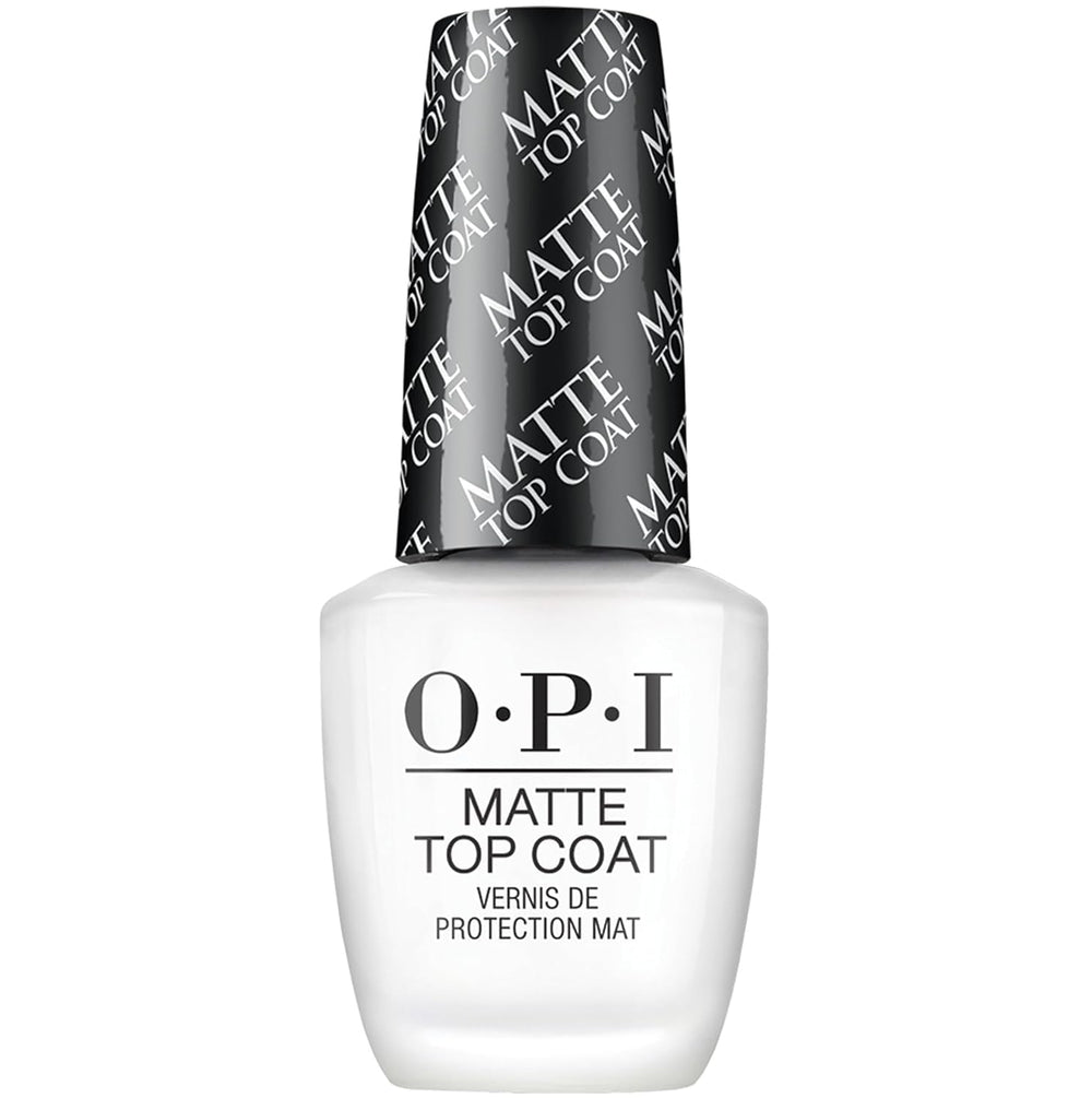 OPI capa superior mate para uñas, acabado mate y protección del color.