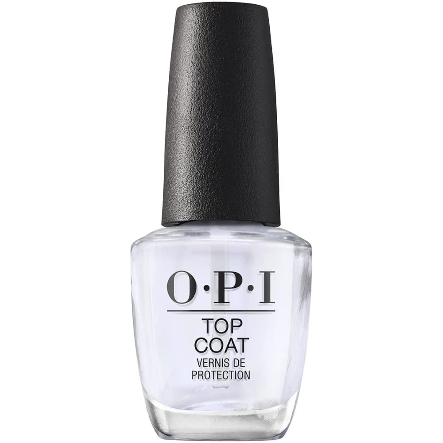 OPI Capa Superior: vertido de la botella para sellar color y evitar astillado.
