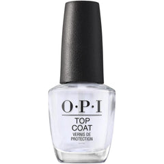 OPI Capa Superior: vertido de la botella para sellar color y evitar astillado.