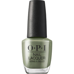 OPI Cargo All Out, botella frontal, tono verde militar opaco para uñas modernas.