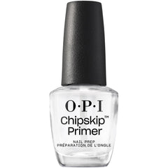 OPI Chip Skip Primer frasco en primer plano, prepara uñas para manicura duradera
