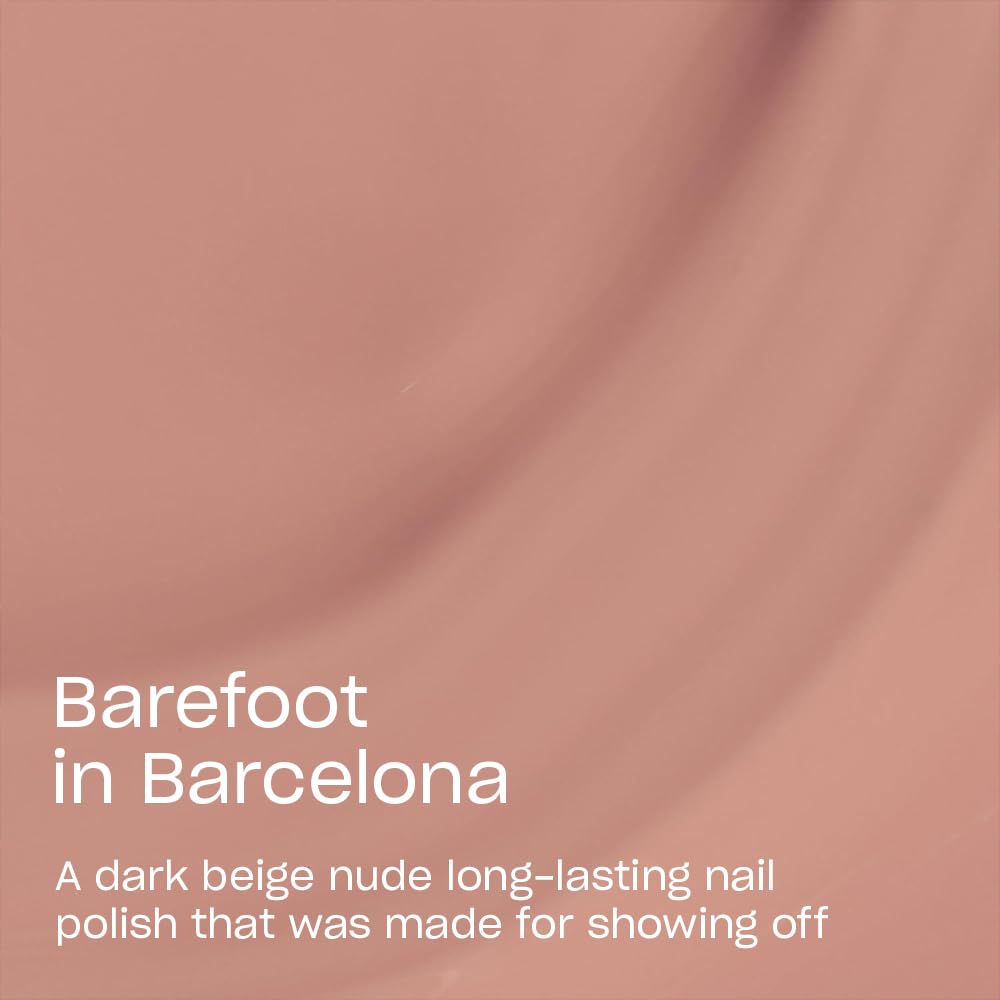 OPI color Infinite Shine Barefoot in Barcelona aplicado para un color uniforme