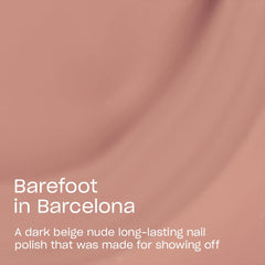 OPI color Infinite Shine Barefoot in Barcelona aplicado para un color uniforme