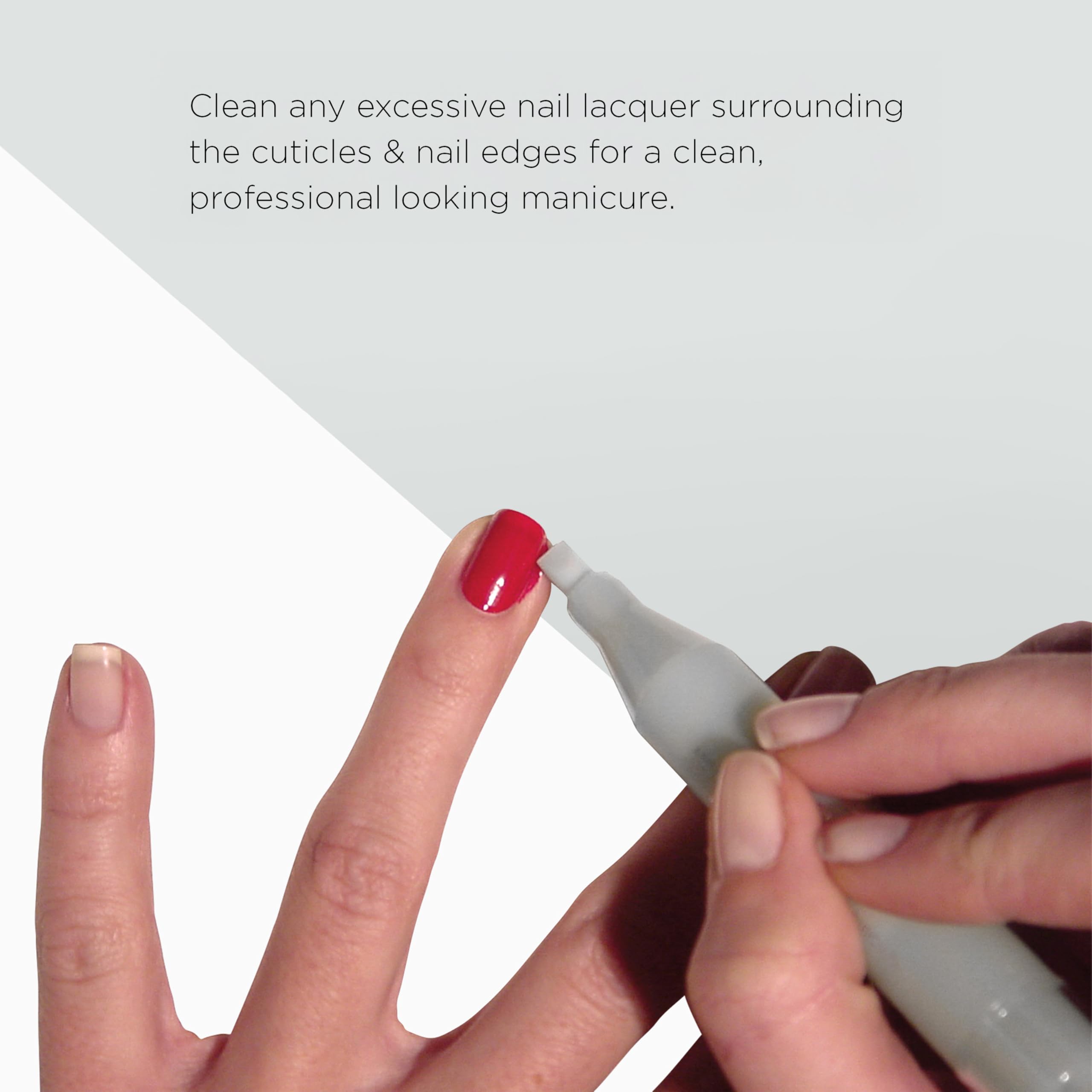 OPI Corrector Pen around cuticles for neat nail edges.