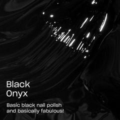 OPI Esmalte de Uñas negro Onyx ofrece alto brillo y secado rápido