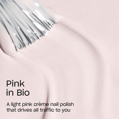 OPI Pink in Bio: acabado brillante para un look de salón.