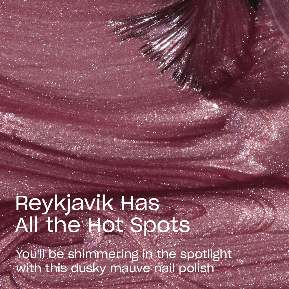 OPI Reykjavik Esmalte de Uñas, pincel Pro-Amplio para cobertura uniforme.