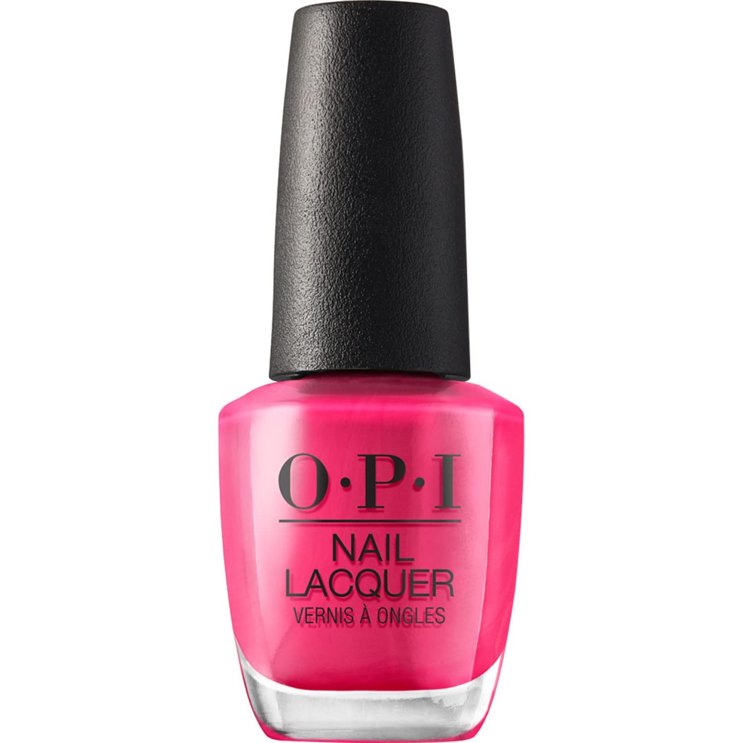 OPI Rosa Flamenco: botella frontal muestra color intenso y acabado duradero