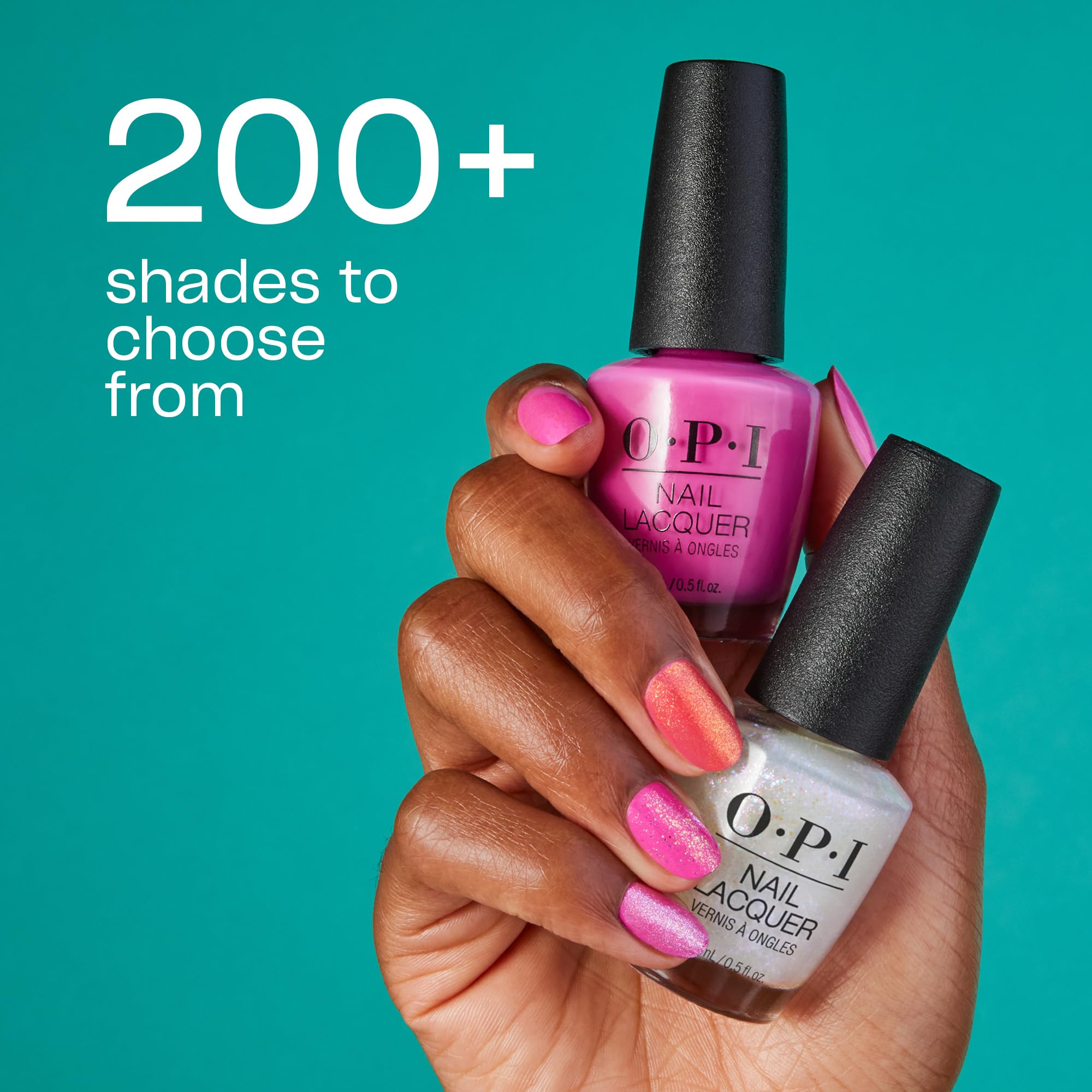 OPI esmalte uñas no amarillea, mantiene tono suave y limpio.