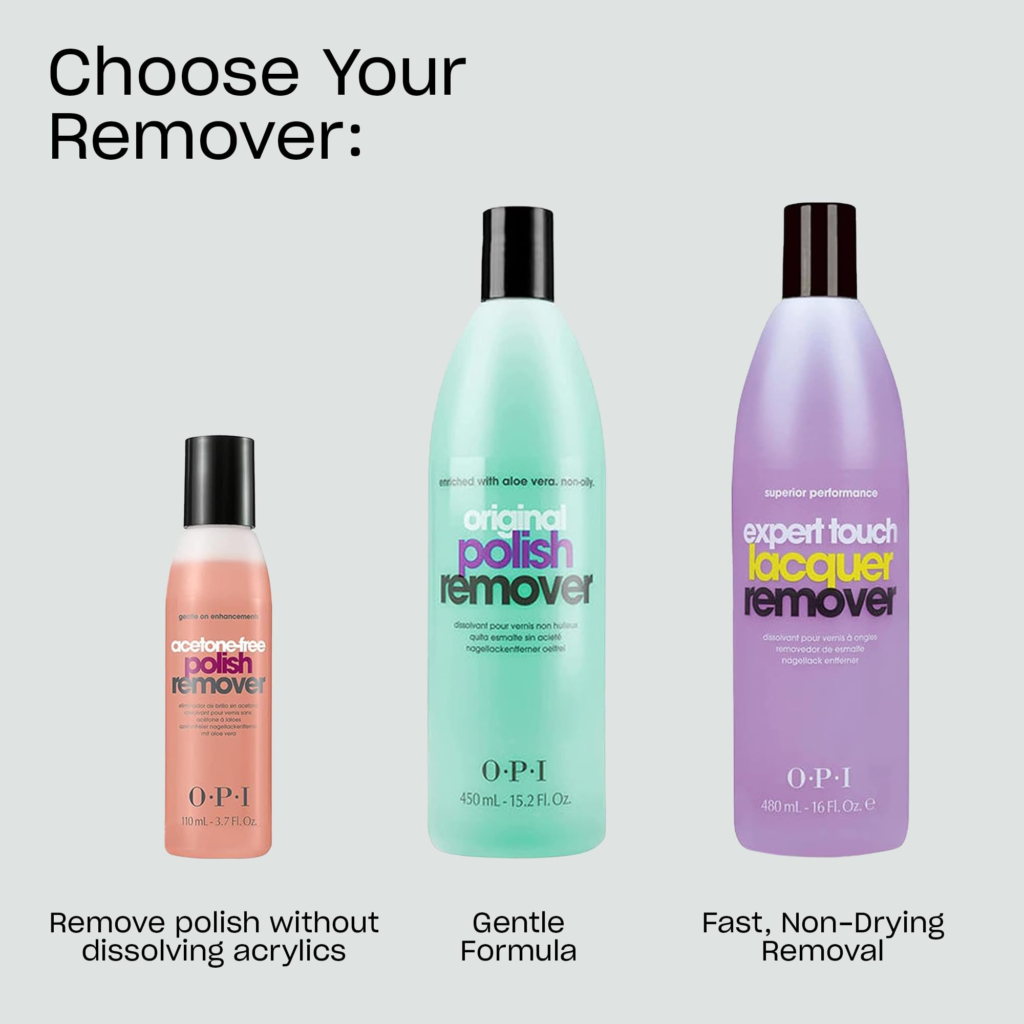 OPI Expert Touch Remover de Esmalte, primer plano de cutículas suaves tras retirar esmalte