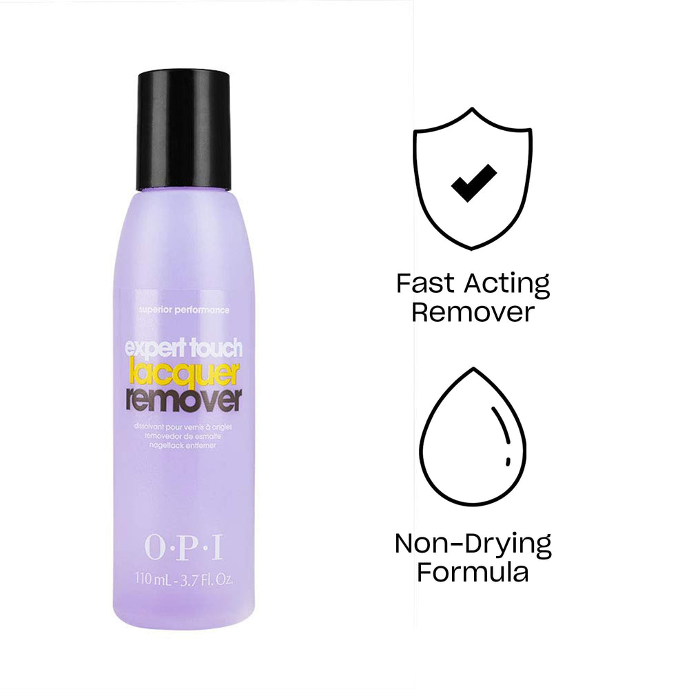 OPI Expert Touch Remover de Esmalte, diseño compacto para almacenamiento en manicuras profesionales