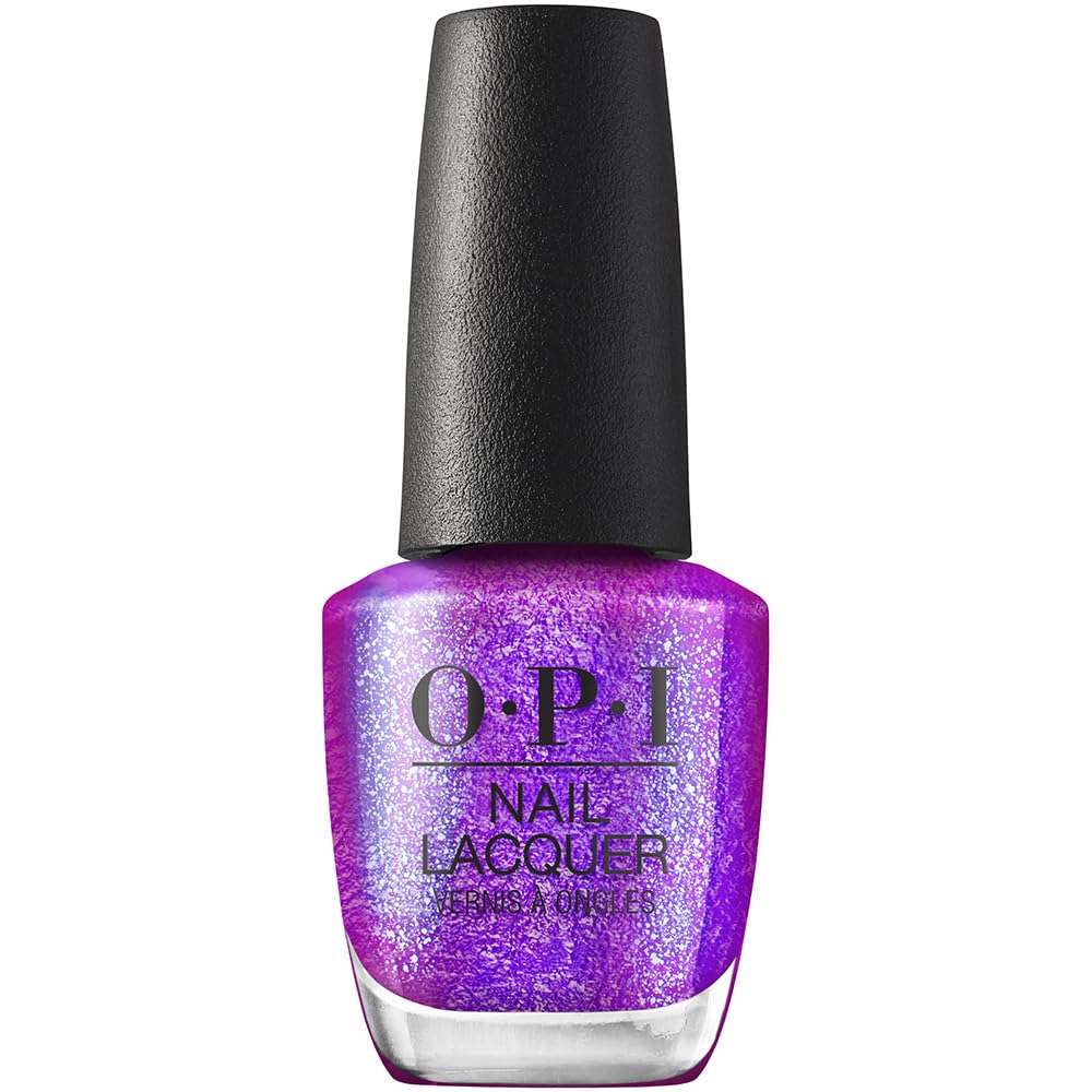 OPI Feelin’ Libra-ted en botella primer plano, tono violeta brillante y duradero.