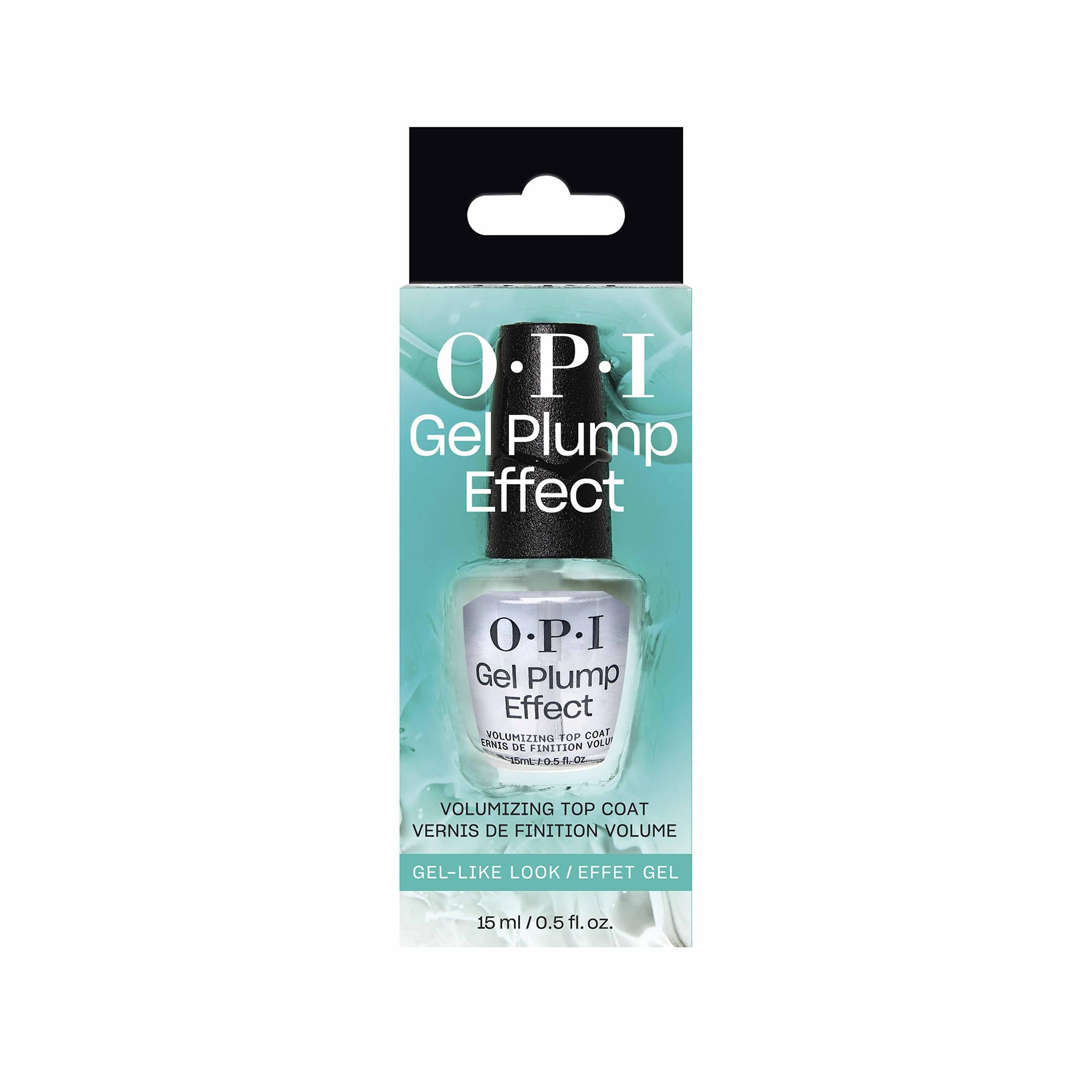 OPI Gel Plump Top Coat, resistencia de hasta 7 días.