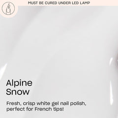 OPI GelColor Alpine Snow brush stroke demonstrates smooth, even application.