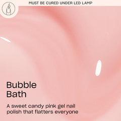 OPI GelColor Bubble Bath application swirls demonstrating smooth, even coverage