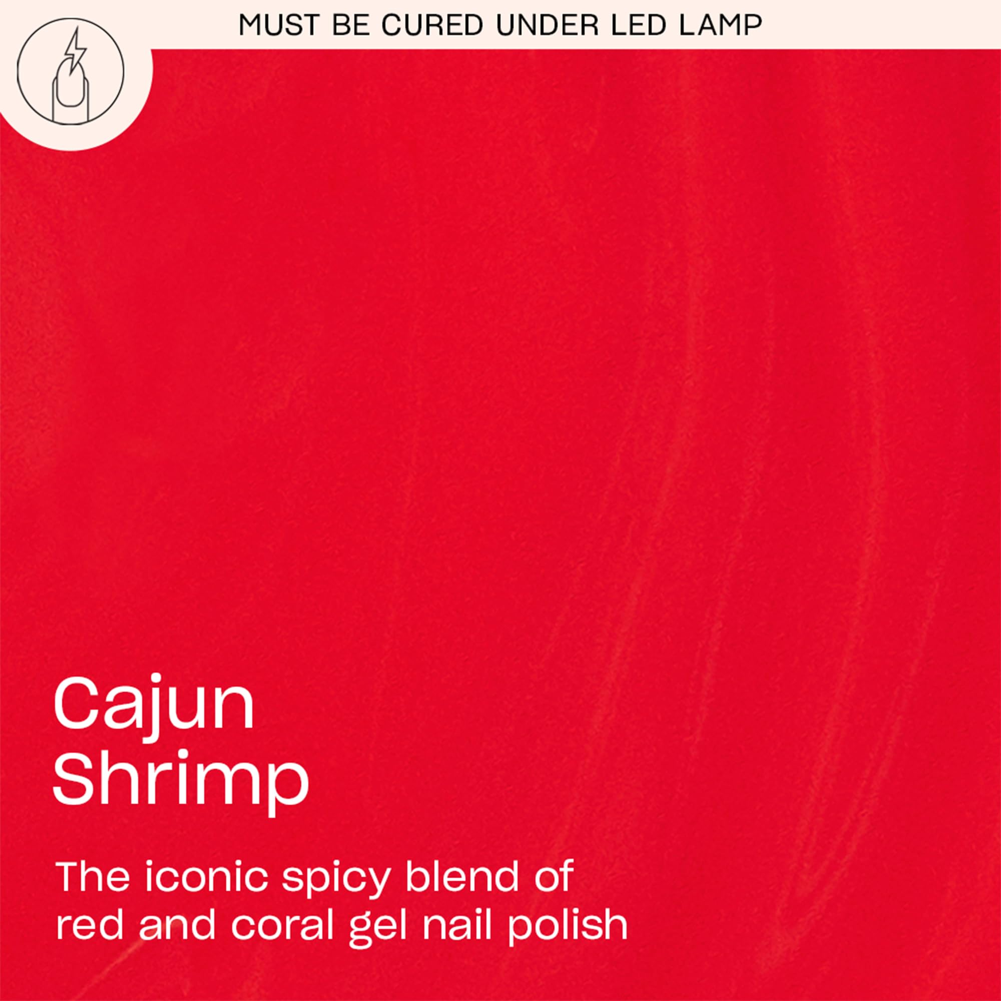 OPI GelColor Cajun Shrimp brush stroke for smooth, even application